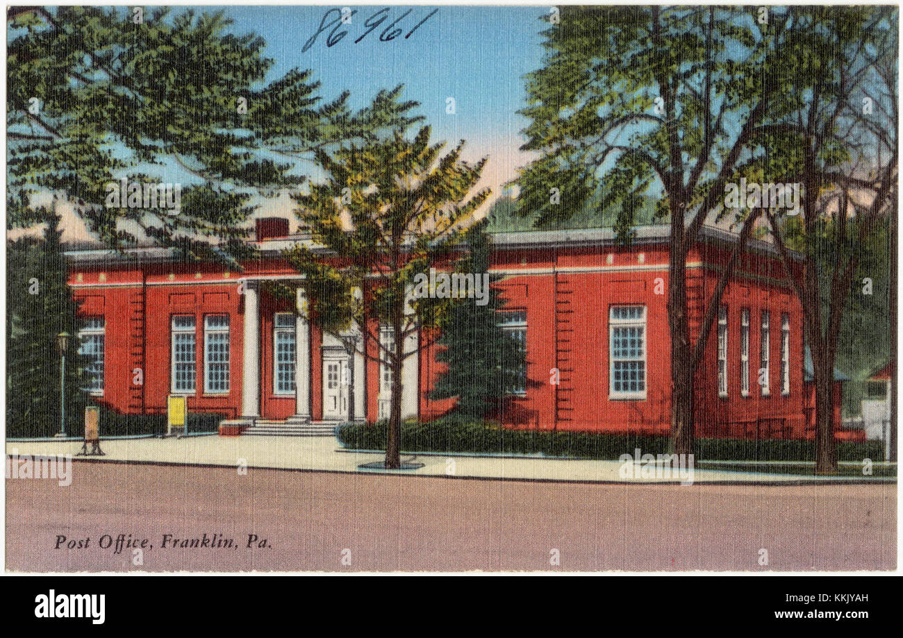 Post office, Franklin, Pa (86961 Stock Photo Alamy