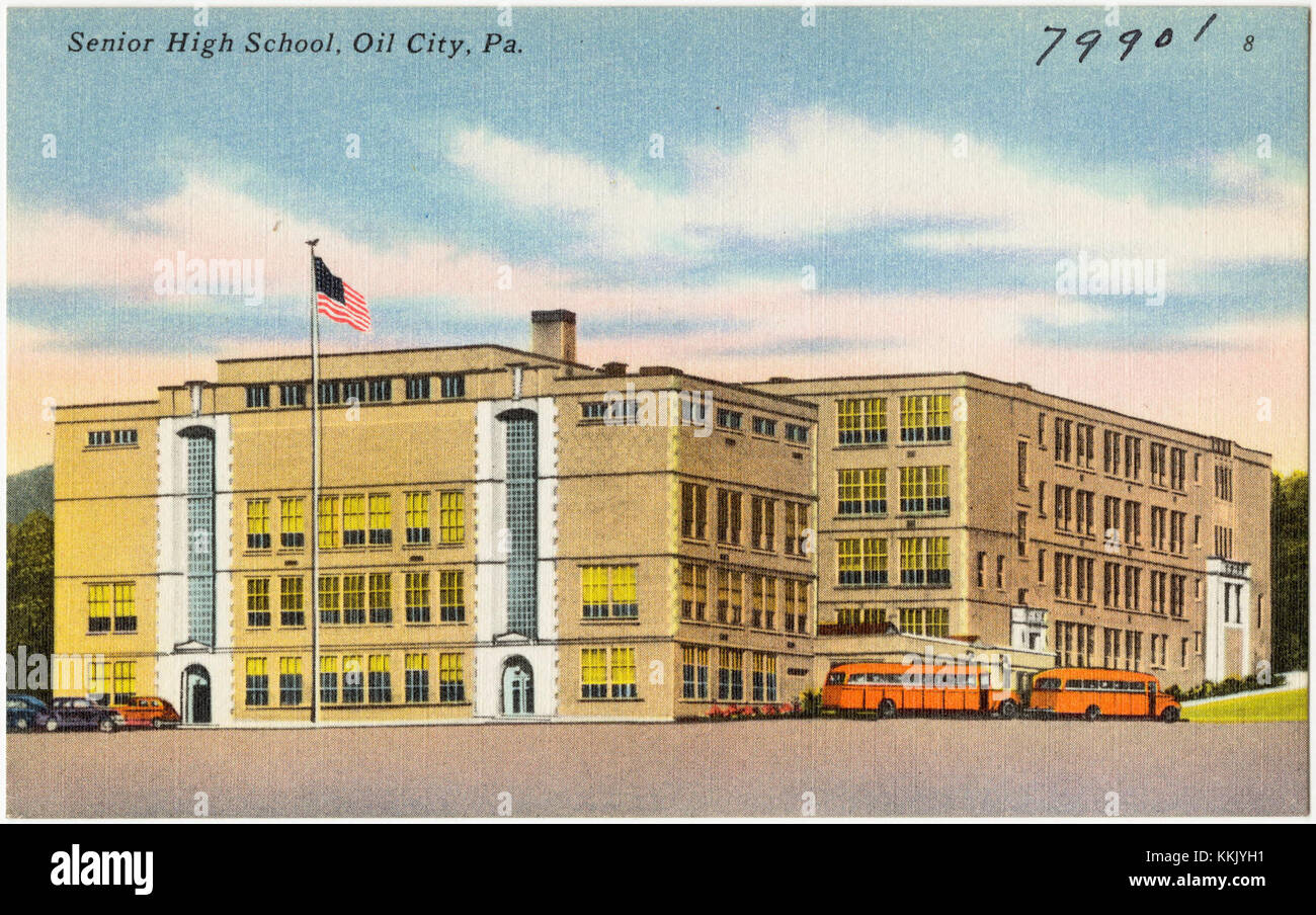 Senior High School, Oil City, Pa (79901 Stock Photo Alamy