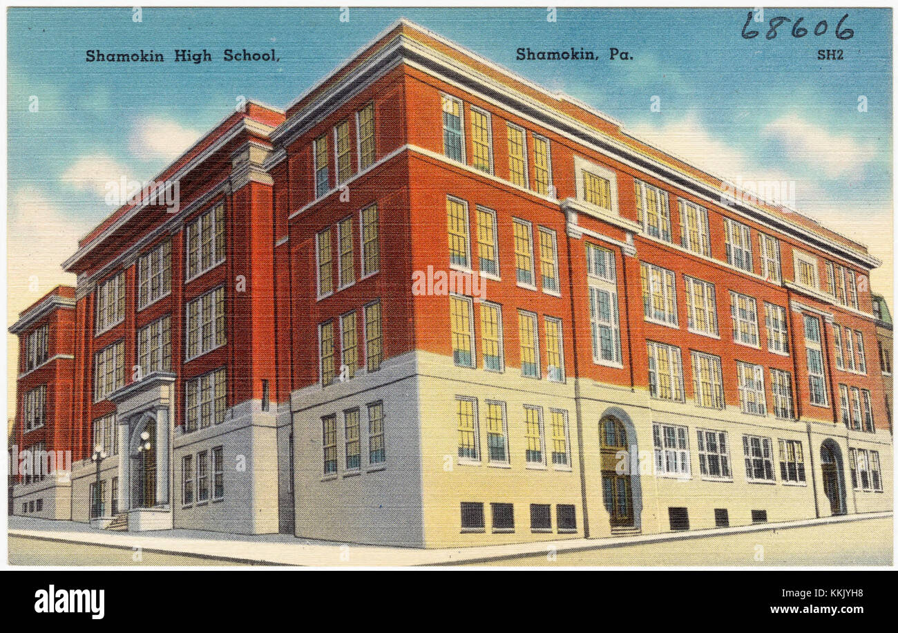 Shamokin High School, Shamokin, Pa (68606 Stock Photo - Alamy