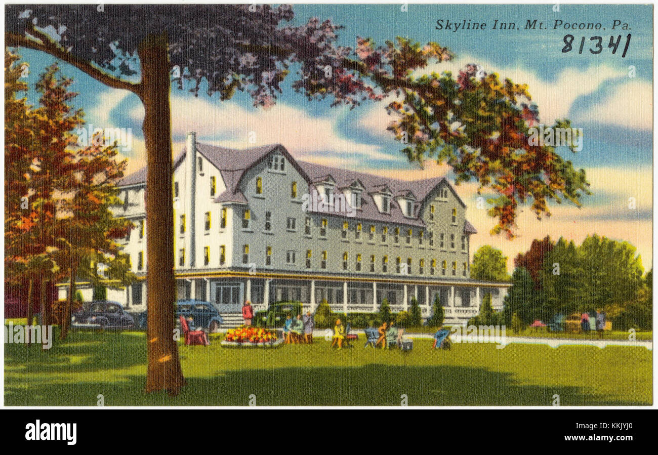 Skyline Inn, Mt. Pocono, Pa (81341 Stock Photo Alamy