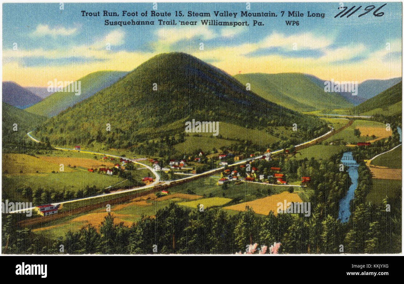 Trout Run, foot of Route 15, Stream Valley Mountain, 7 mile long