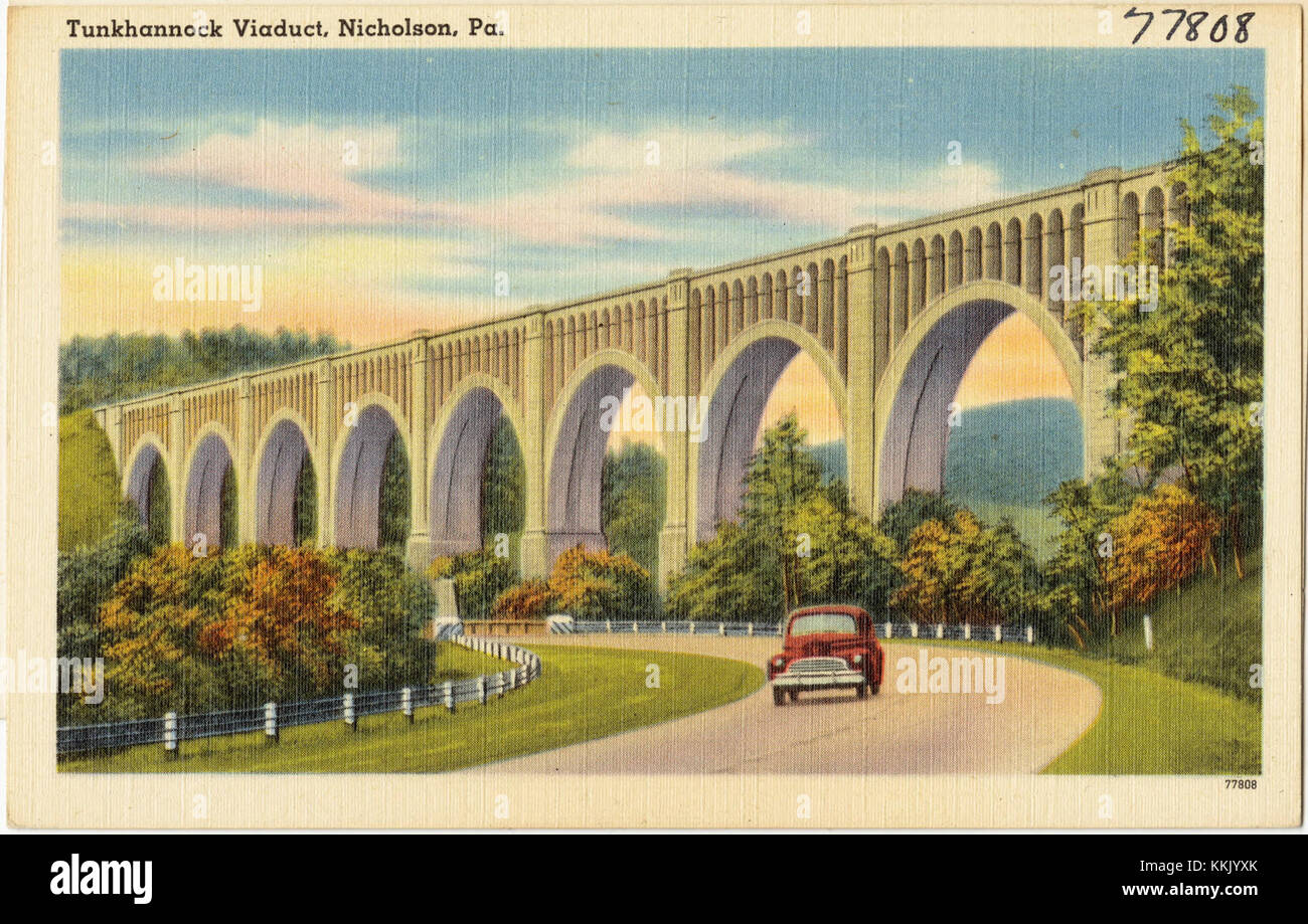 Tunkhannock Viaduct, Nicholson, Pa (77808 Stock Photo Alamy
