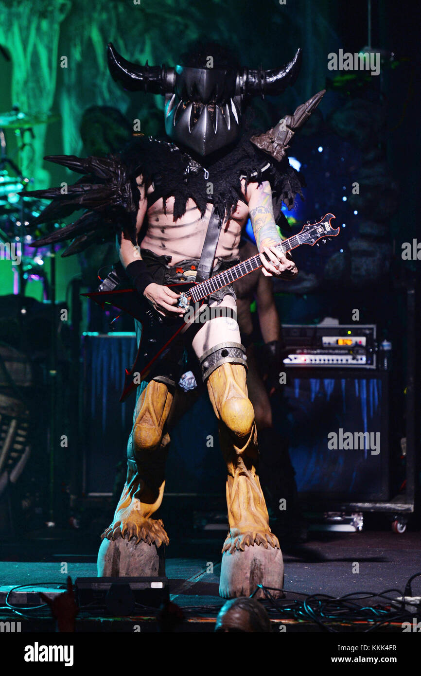 FORT LAUDERDALE, FL - NOVEMBER 27: Balsac Jaws Of Death of GWAR performs at Revolution on November 27, 2015 in Fort Lauderdale, Florida  People:  Balsac Jaws Of Death Stock Photo