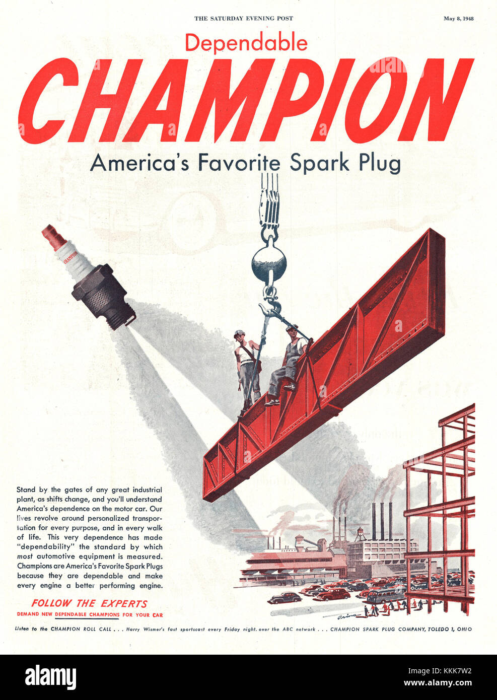 Mack様専用 CHAMPION spark plug vintage ポスター（Champion