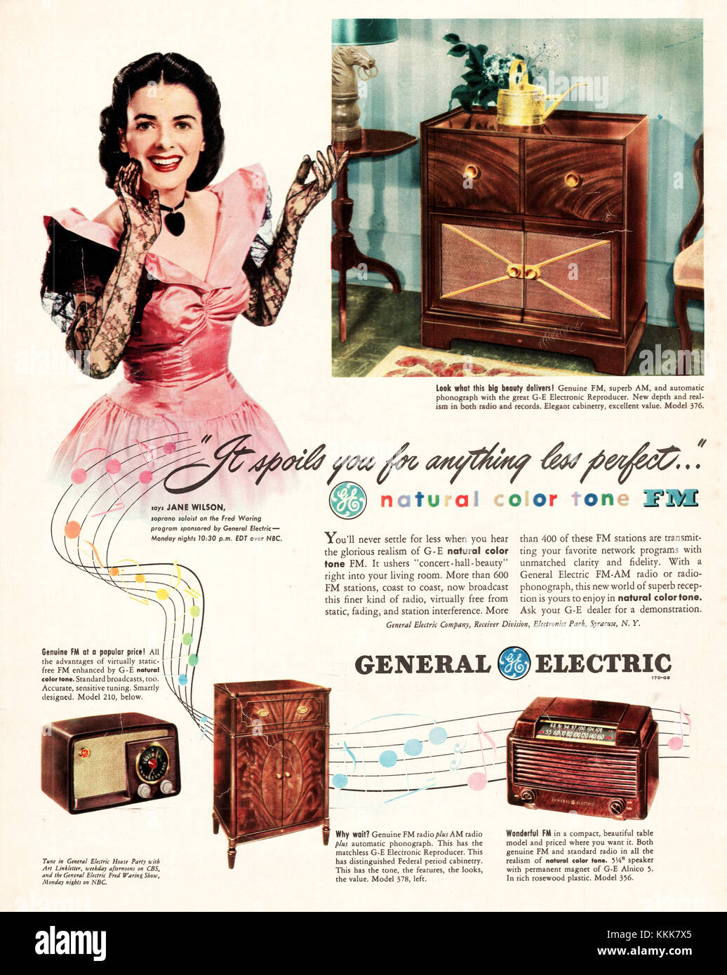 Vintage 1930s General Electric Radio Ad 