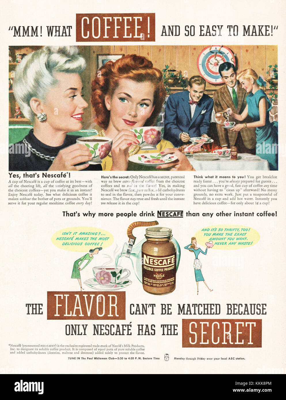 Nescafe coffee advert 1948 hires stock photography and images Alamy