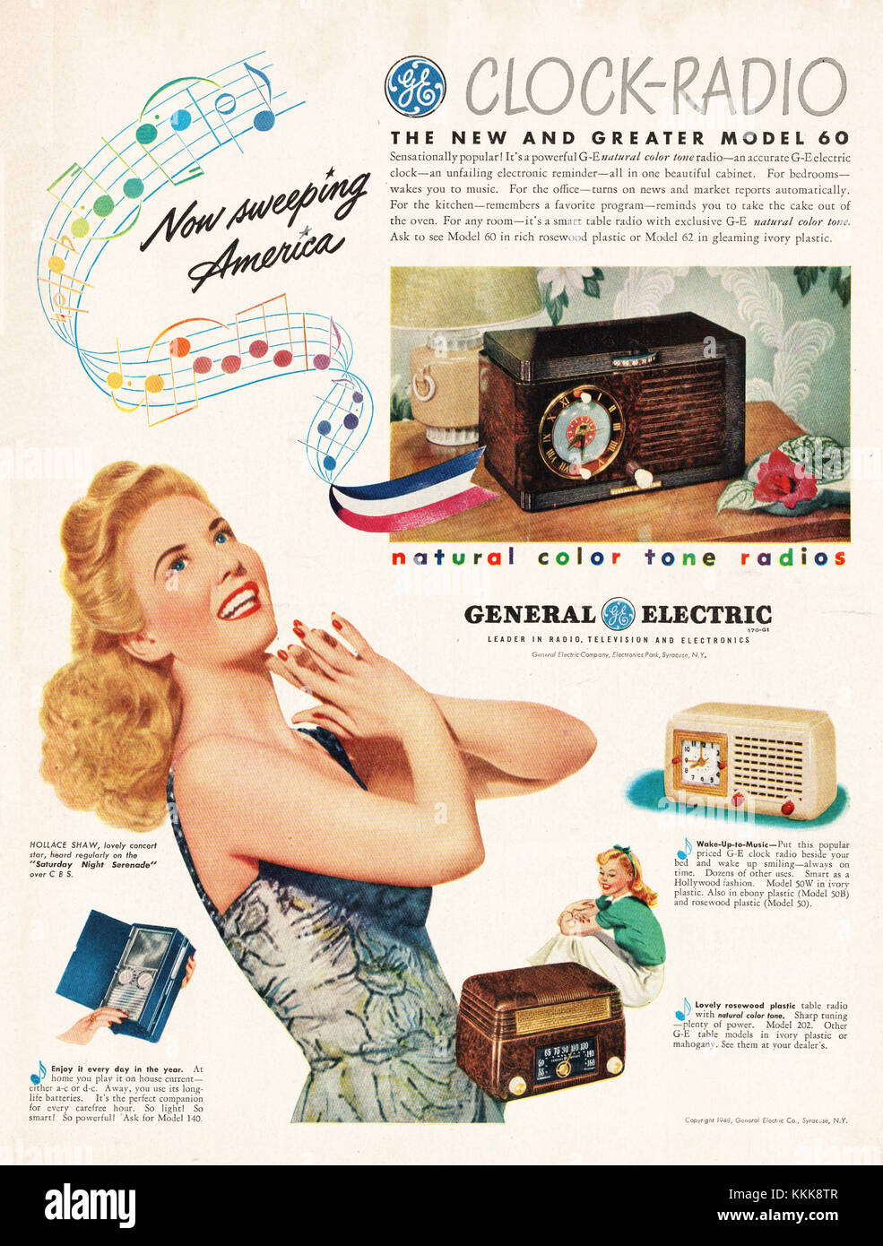 Vintage 1930s General Electric Radio Ad 