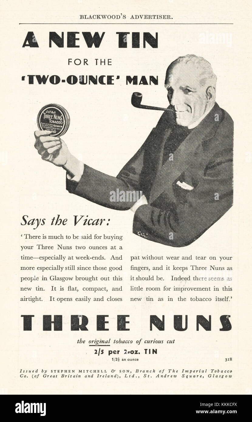 three nuns tobacco history Three nuns tobacco hi-res stock photography and images