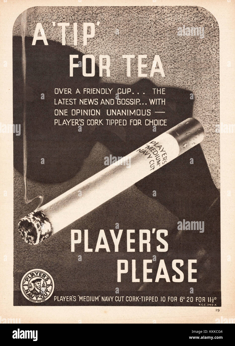 Player's Please Cigarettes Solid-Faced Canvas Print
