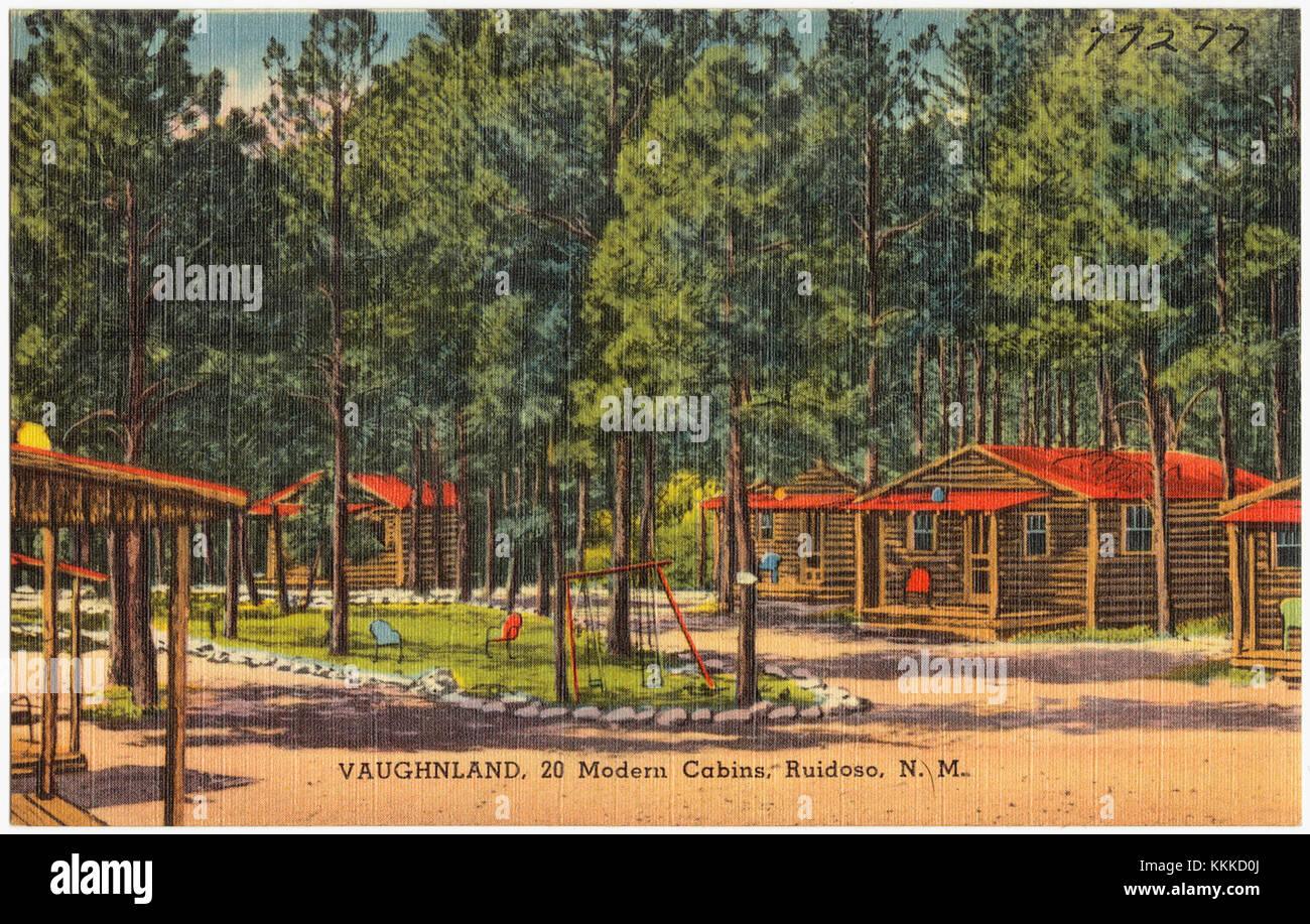 Vaughnland 20 Modern Cabins Ruidoso N M Stock Photo 166999074