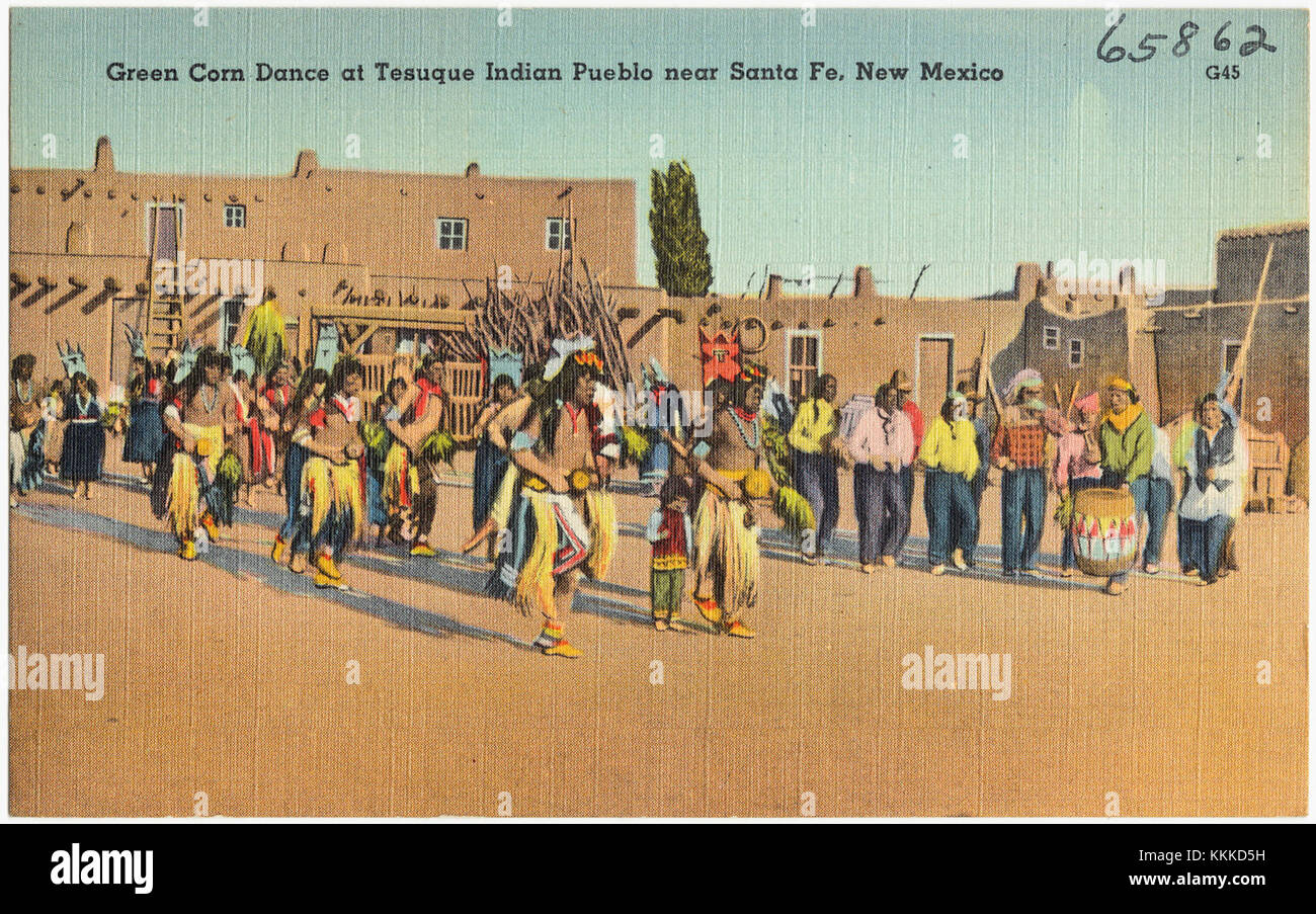 Green Corn Dance at Tesuque Indian Pueblo near Santa Fe, New Mexico