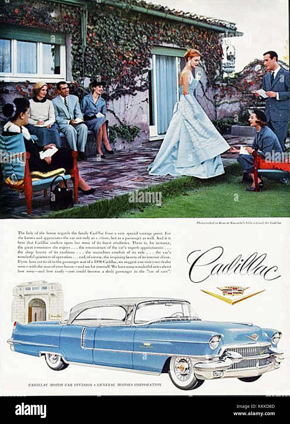 1956 Cadillac Sedan Deville ad Stock Photo