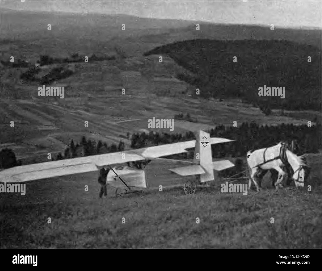 Bezmiechowa landing field (-1939) Stock Photo
