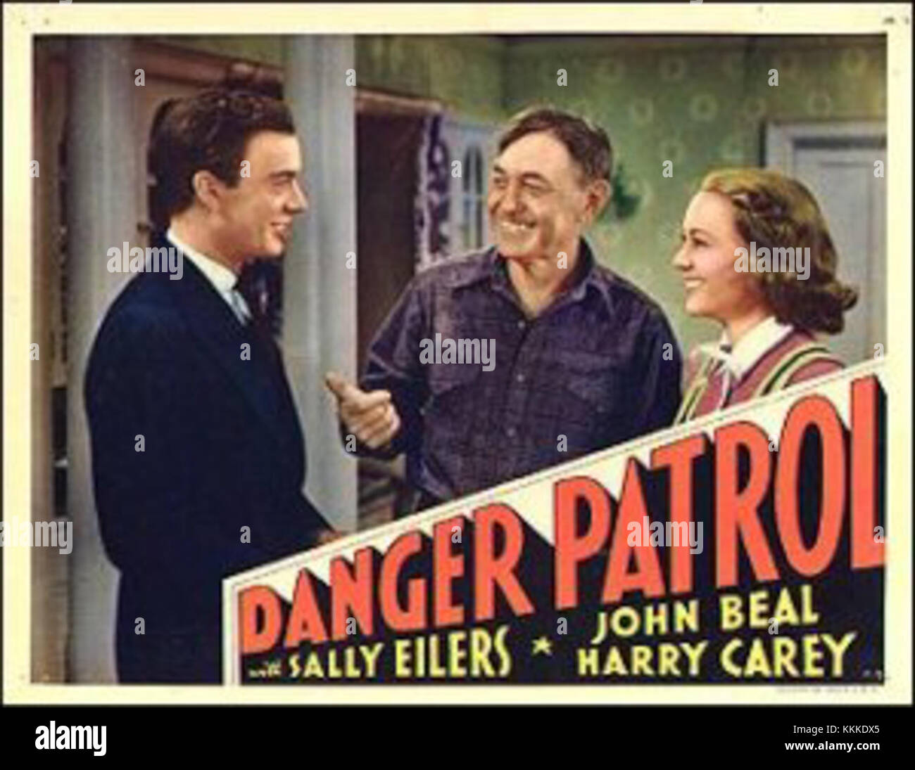 DangerPatrol.1937.LobbyCard Stock Photo