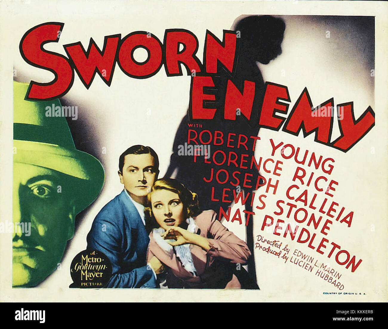 Sworn Enemy poster Stock Photo - Alamy