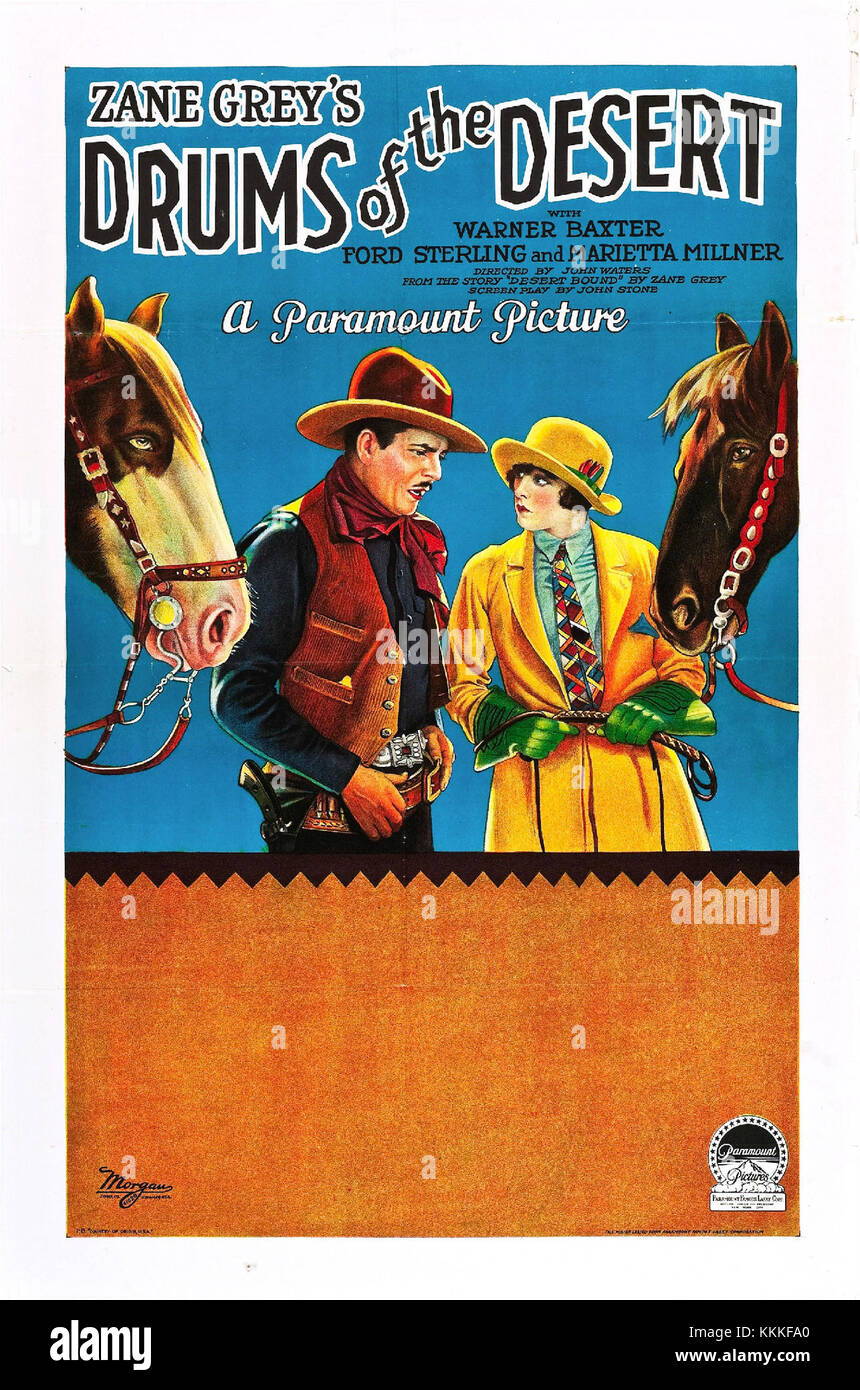 Drums of the Desert poster Stock Photo Alamy