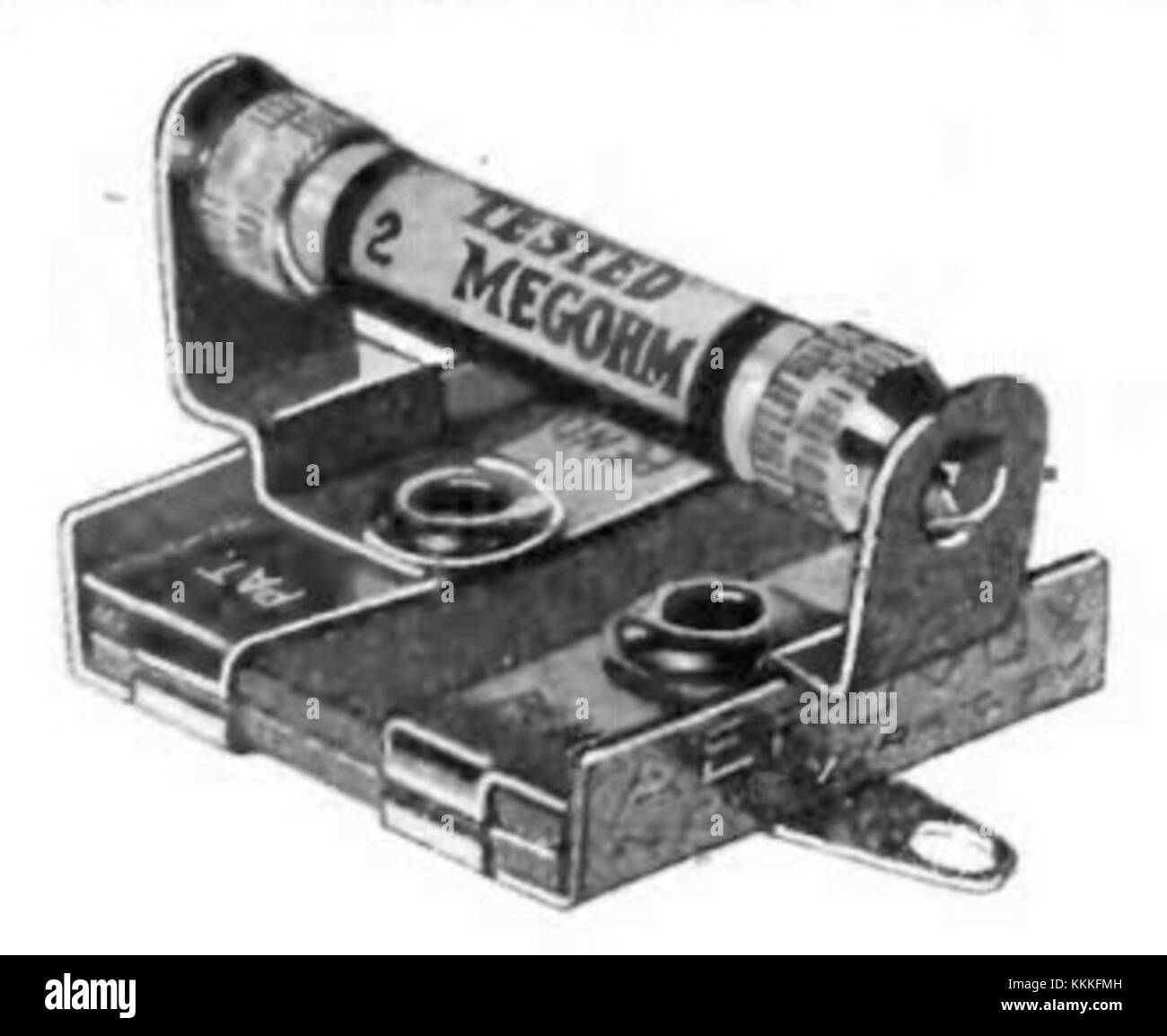A historical technical item, the grid leak resistor from 1926, an early ...