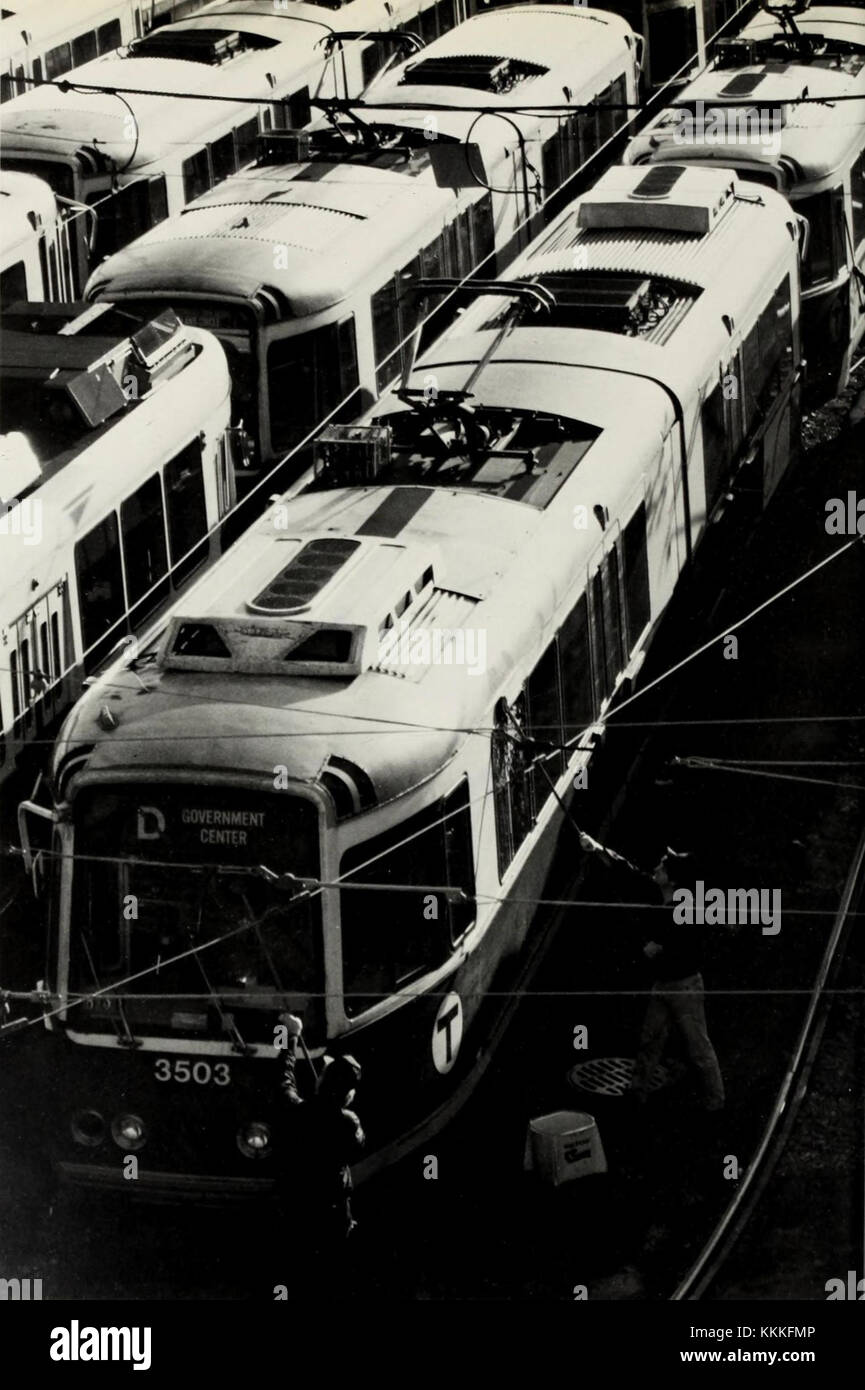 The 1986 photograph depicts a collection of new Type 7 cars in a yard ...