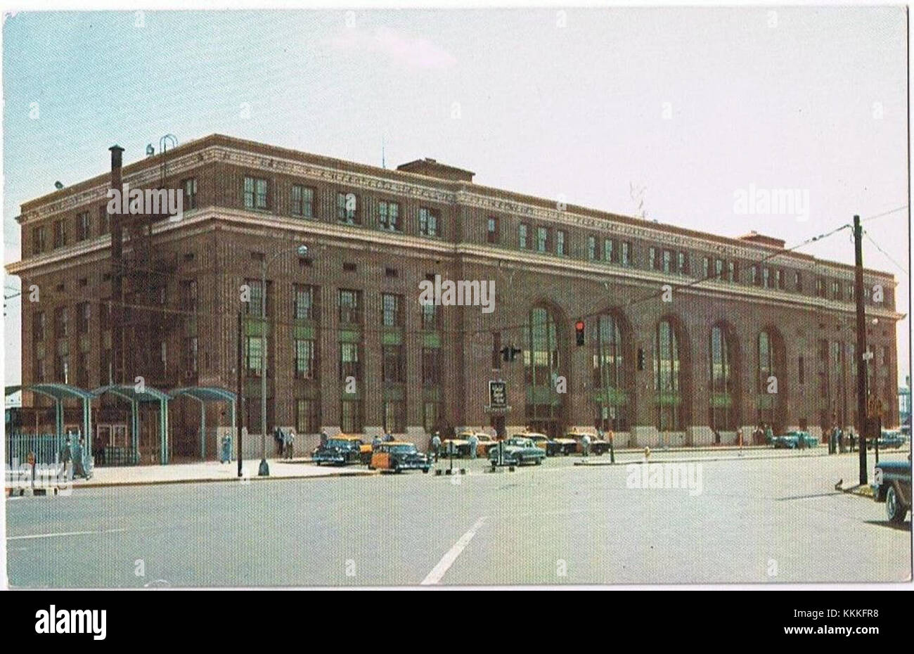 new-haven-union-station-1950s-postcard-stock-photo-alamy