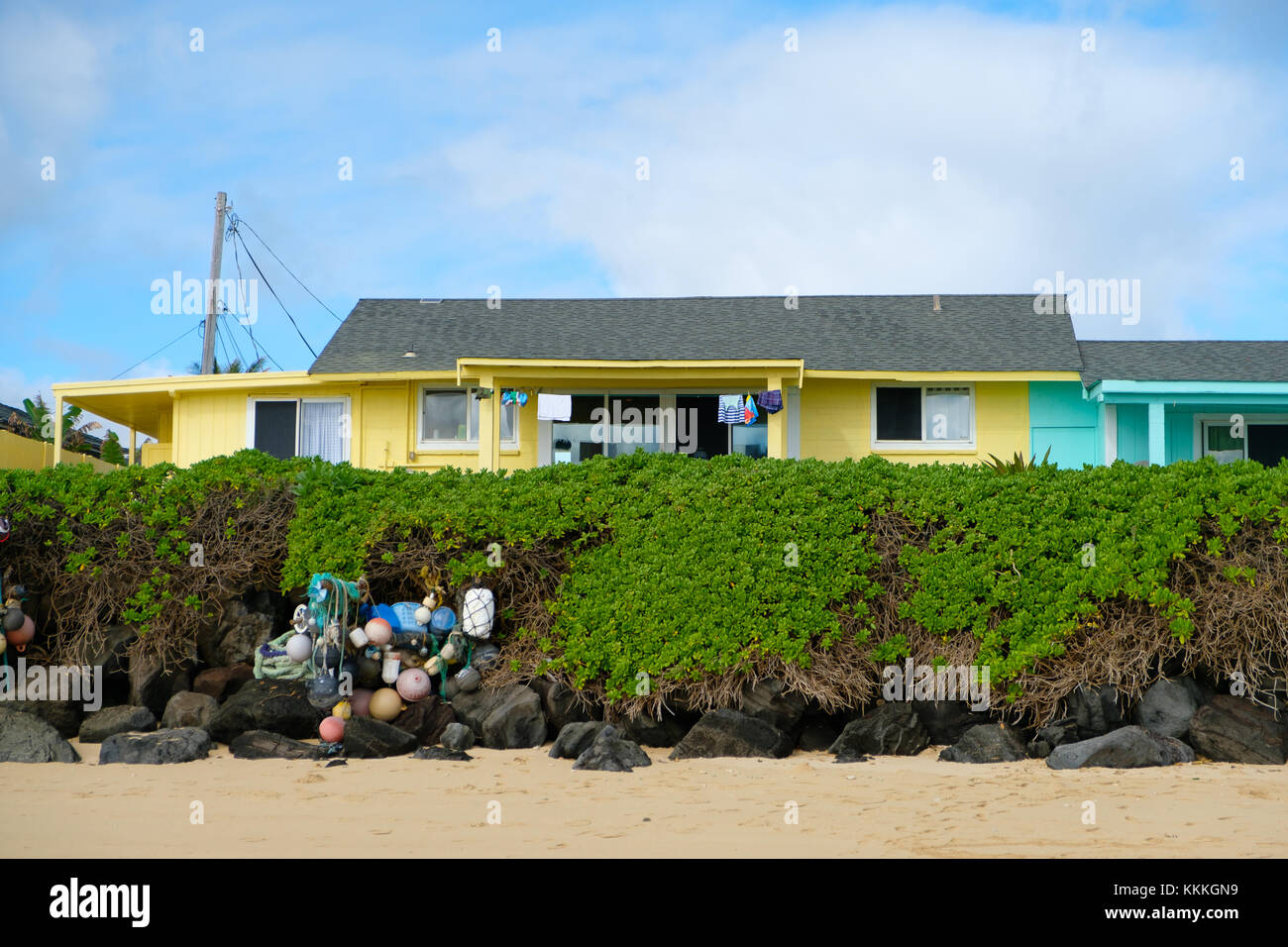 Oahu Hawaii Vacation Homes Stock Photo Alamy
