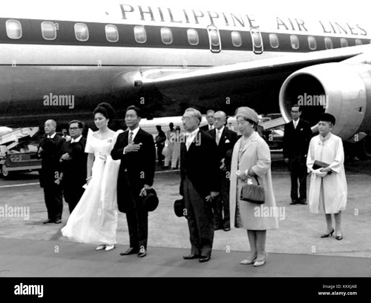 Emperor Hirohito in Philippines 1966 Stock Photo