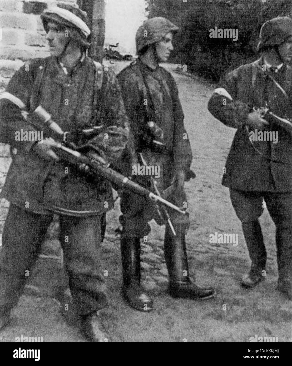 AK-soldiers Parasol Regiment Warsaw Uprising 1944 Stock Photo - Alamy