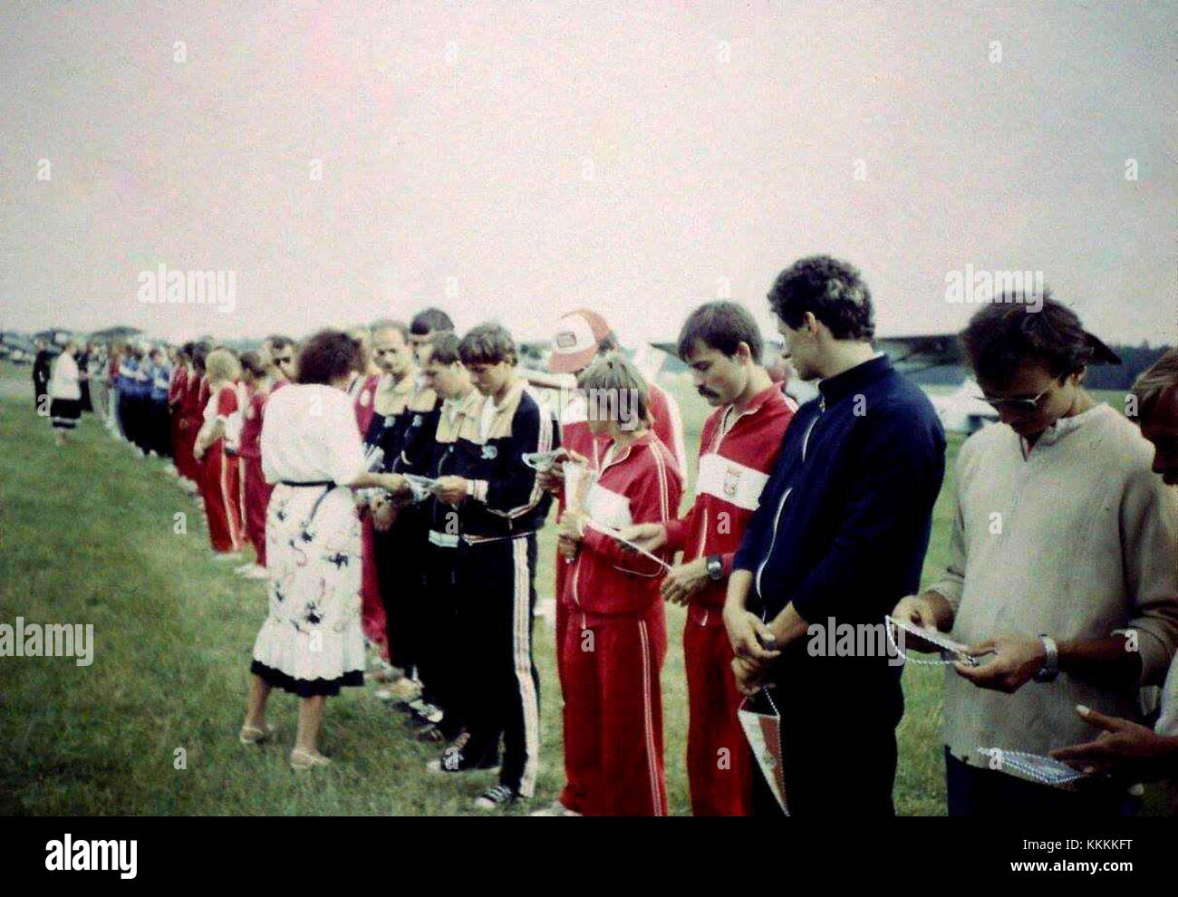 XXXII Spadochronowe Mistrzostwa Polski, Rybnik 1988 (1) Stock Photo