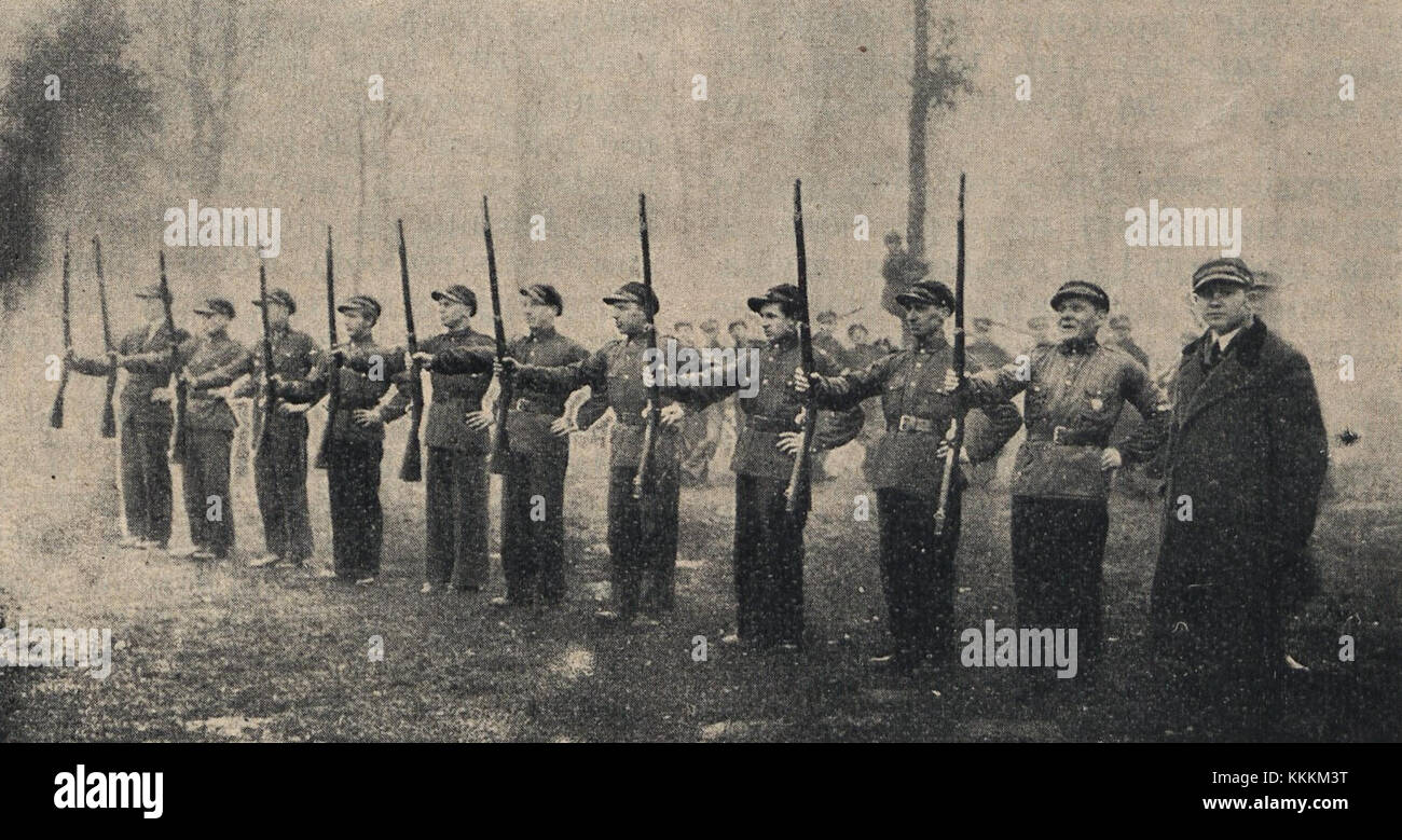 The Drużyna Oddziału ZS w Lipnie is a historical military unit based in Lipno, Poland, known for its involvement in historical fencing exercises. This image captures a moment from one of their training sessions, reflecting the discipline and skill of the participants. Stock Photo