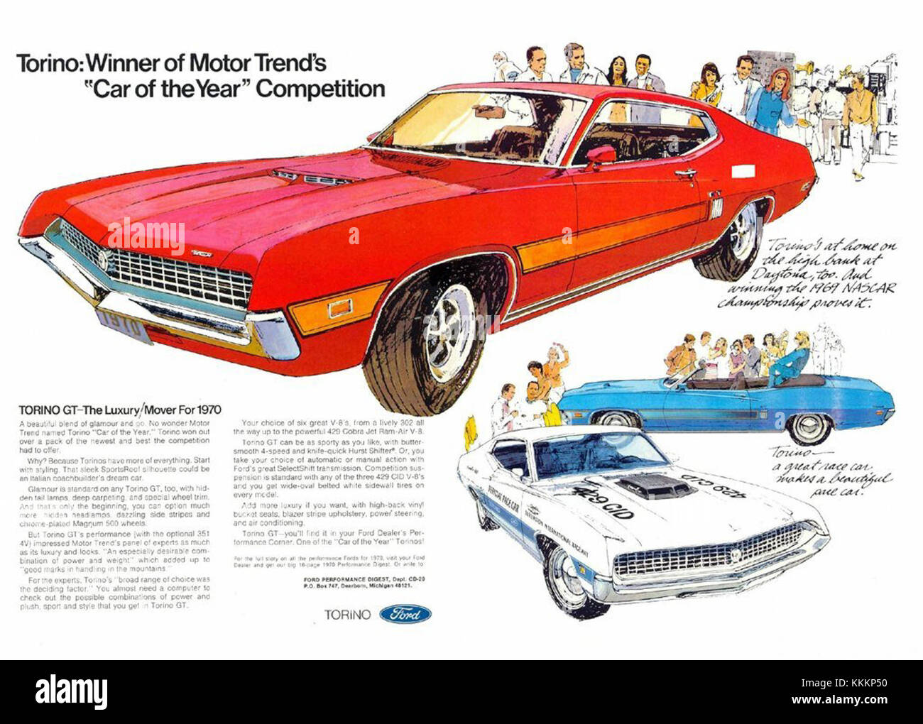 The 1970 Ford Torino, a classic American muscle car, was part of the