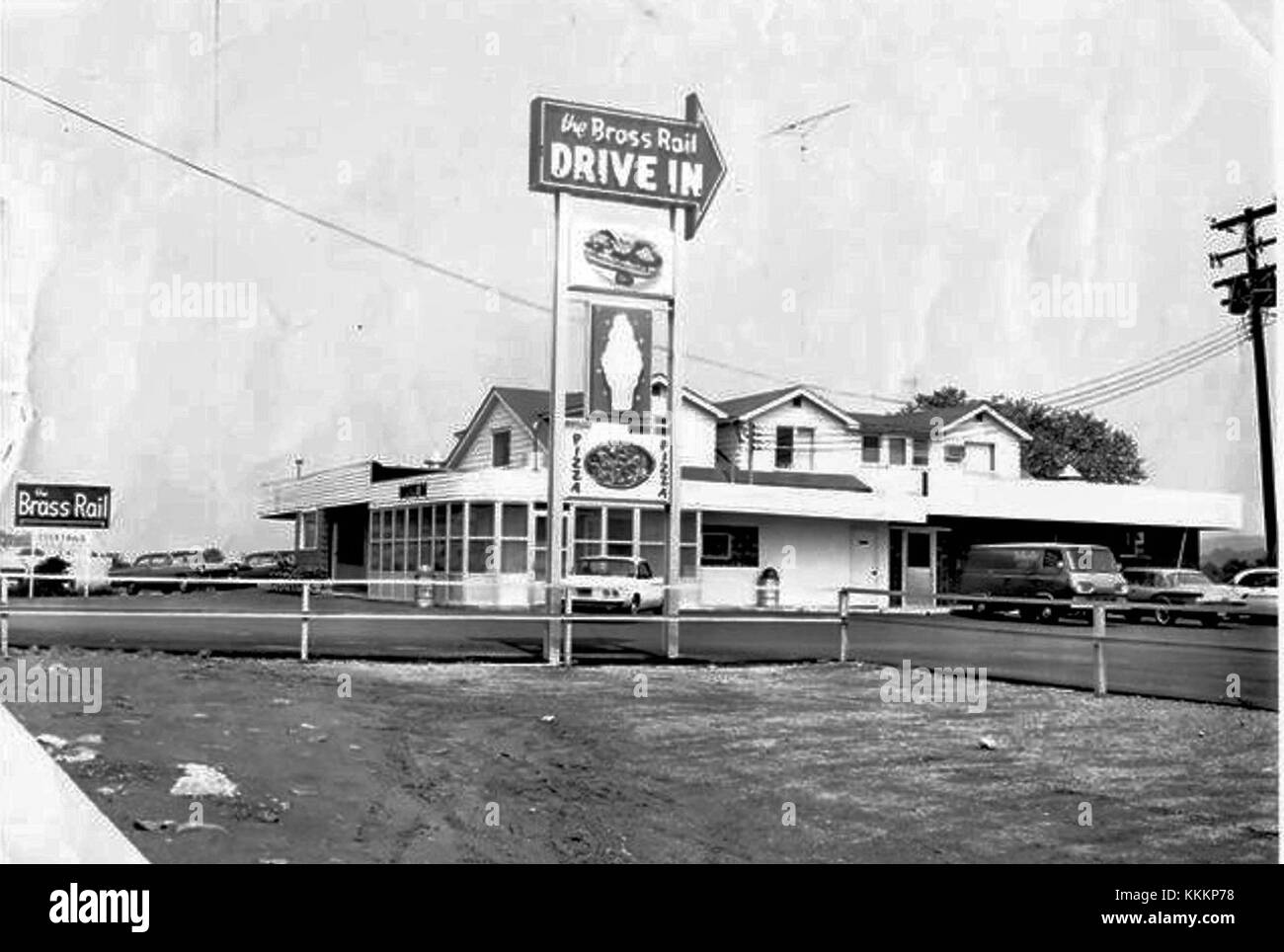 1961 Brass Rail Restaurant Lehigh Street Allentown PA Stock Photo