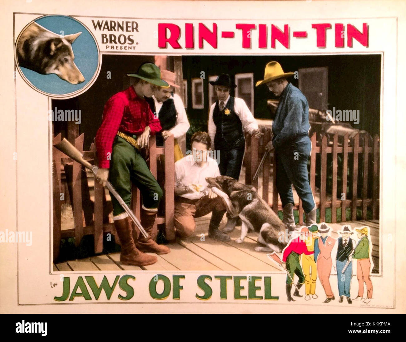 Jaws of Steel lobby card 2 Stock Photo
