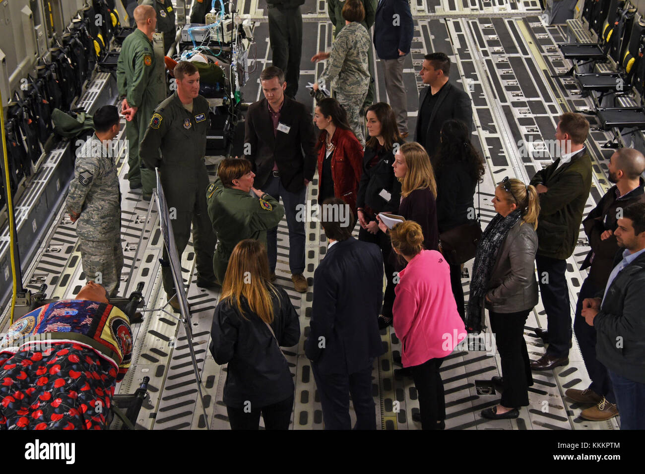 U.S. Staff delegation (STAFFDEL) members talk to different Air Force