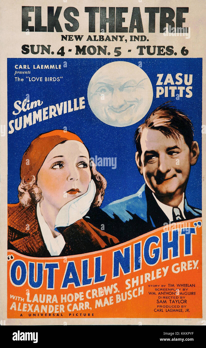 Out All Night Poster Stock Photo Alamy out-all-night-poster-stock-photo-alamy