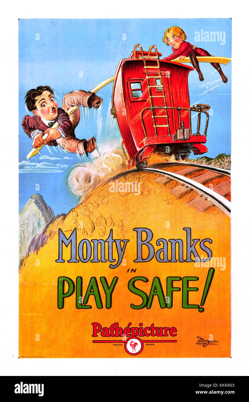 Play Safe poster Stock Photo - Alamy