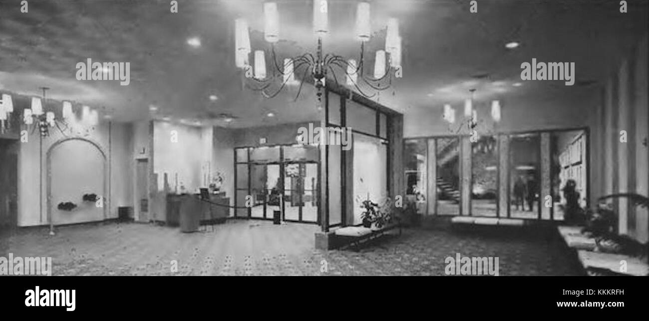Theater lobby illustration Black and White Stock Photos & Images - Alamy