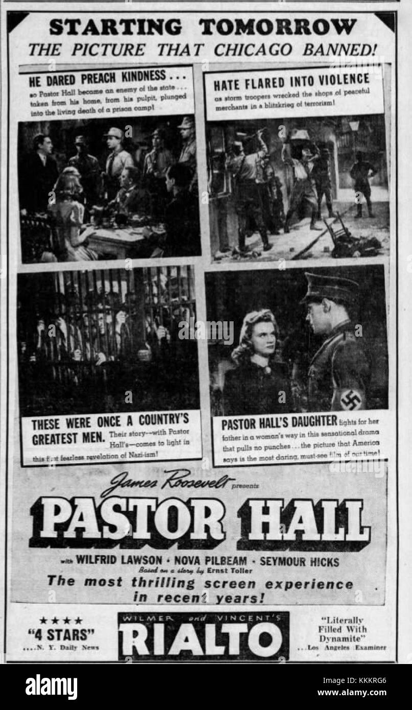 1940 Rialto Theater Ad 3 Oct MC Allentown PA Stock Photo Alamy