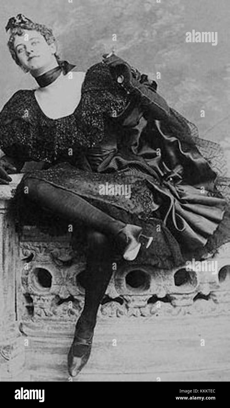 Henry Symes Lehr in drag for an amateur theatrical performance Stock Photo