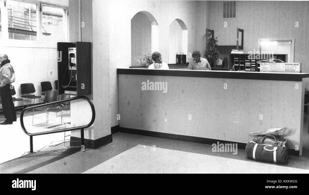 1975 - Americus Hotel Bus Terminal - Allentown PA Stock Photo