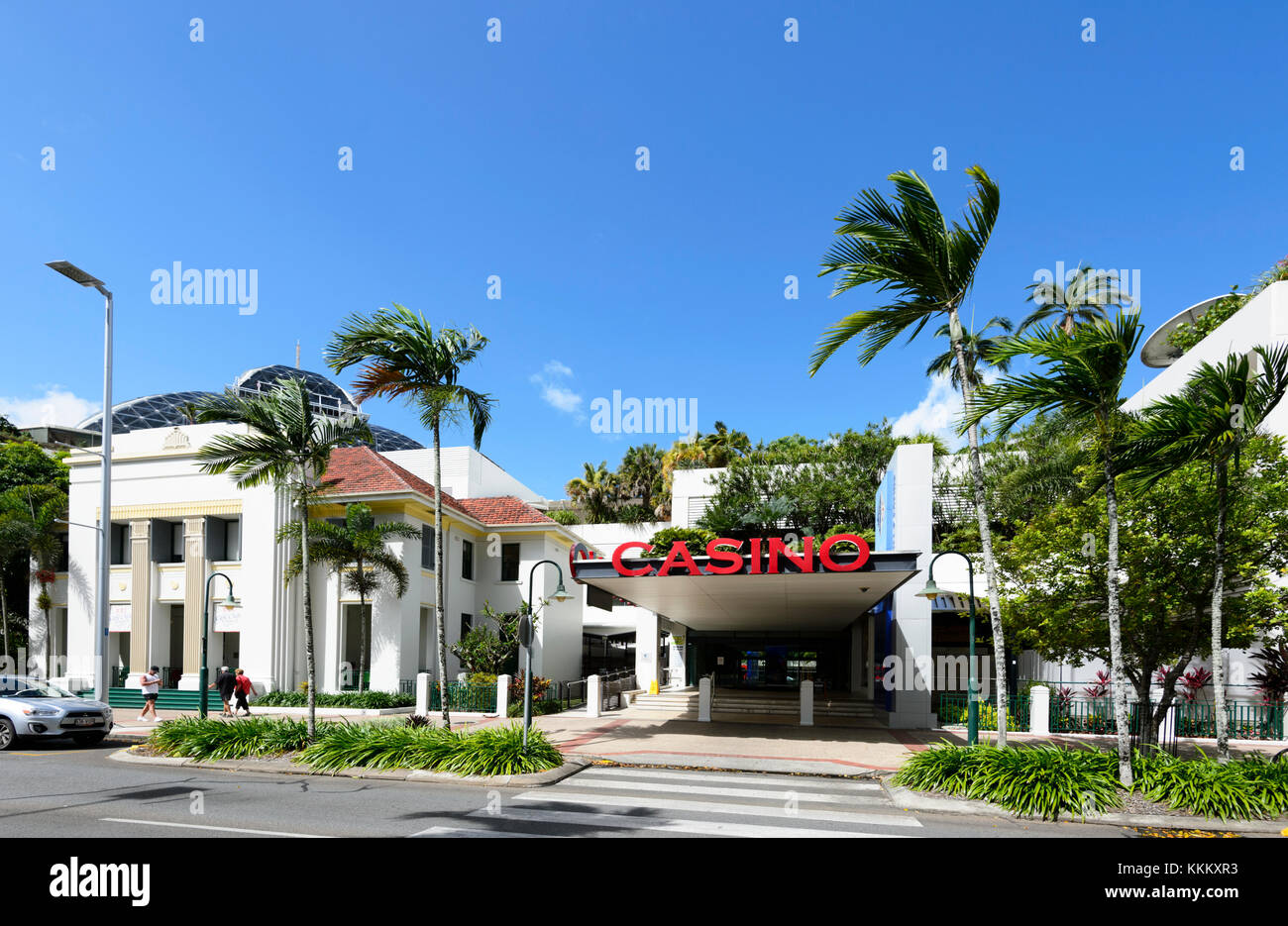 Exterior of the Reef Hotel Casino, Cairns, Far North Queensland, FNQ, QLD, Australia Stock Photo