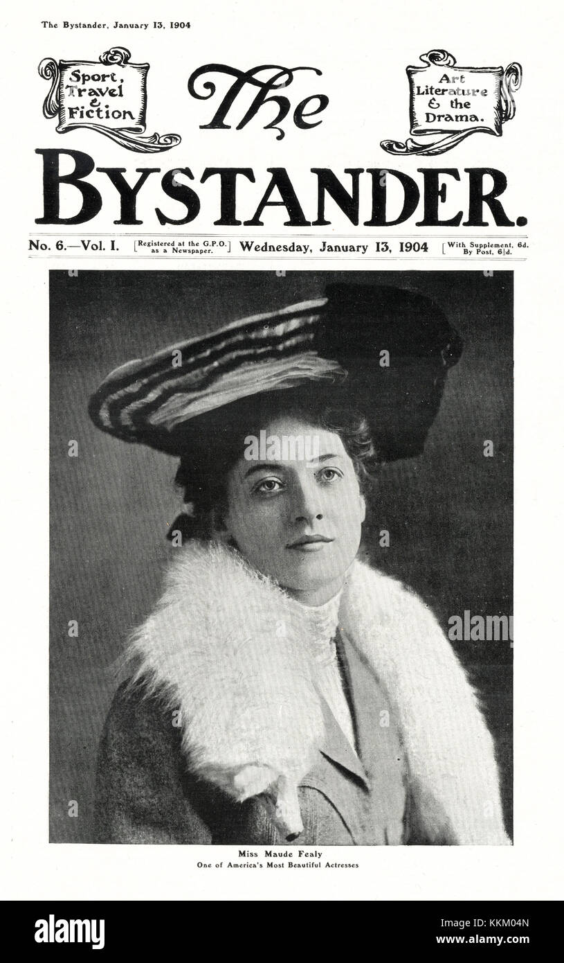 1904 The Bystander American Actress Maude Fealy Stock Photo