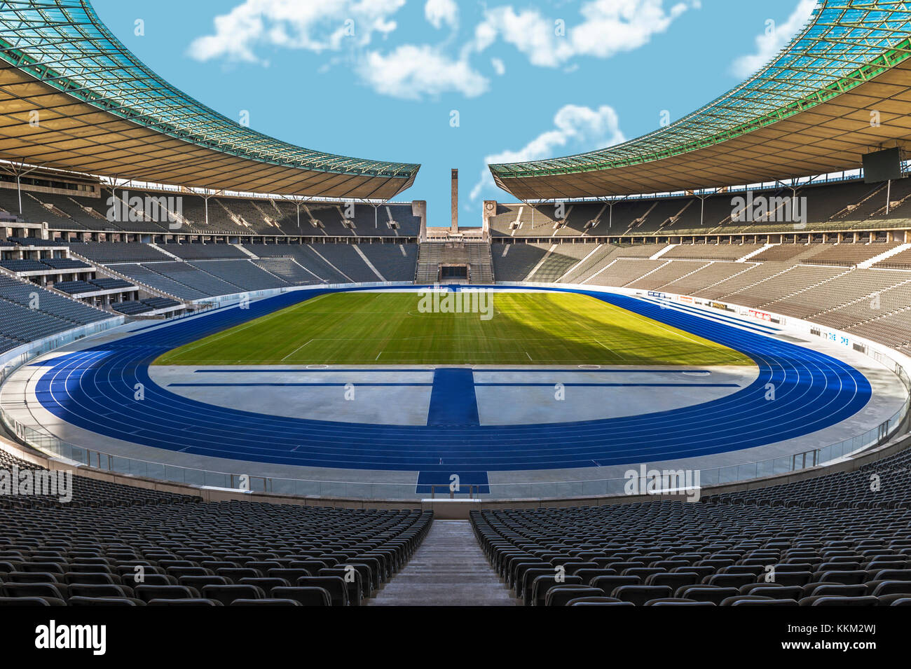 Impressive Olympic stadium of Berlin Stock Photo - Alamy