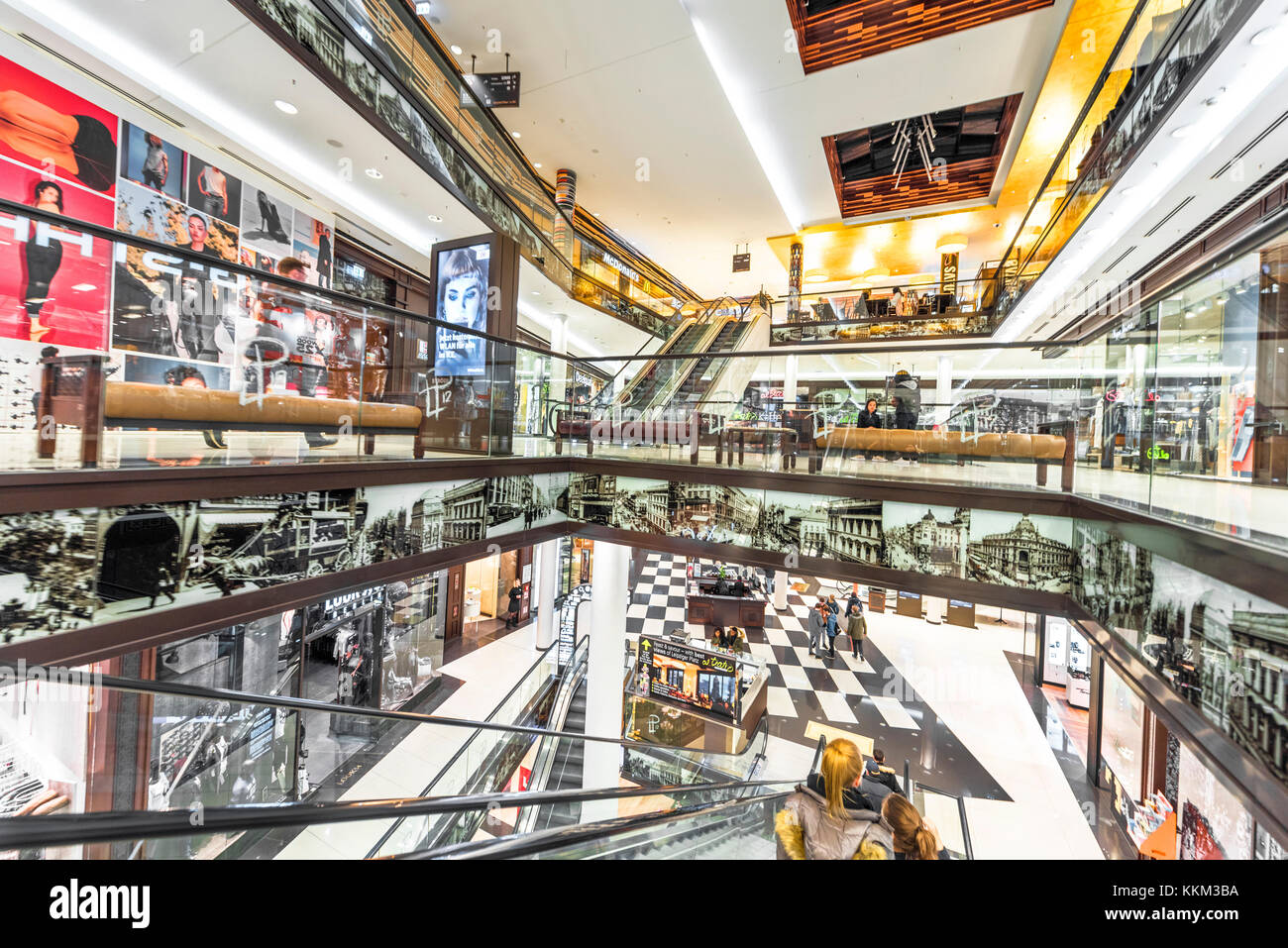 Impressive Berlin Mall. Enjoy your shopping Stock Photo