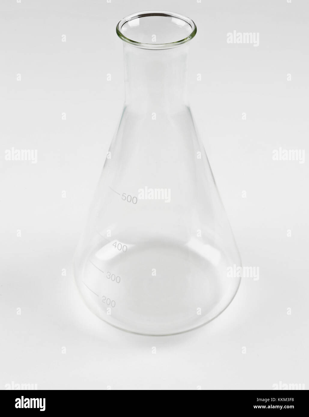Laboratory beaker on white Stock Photo