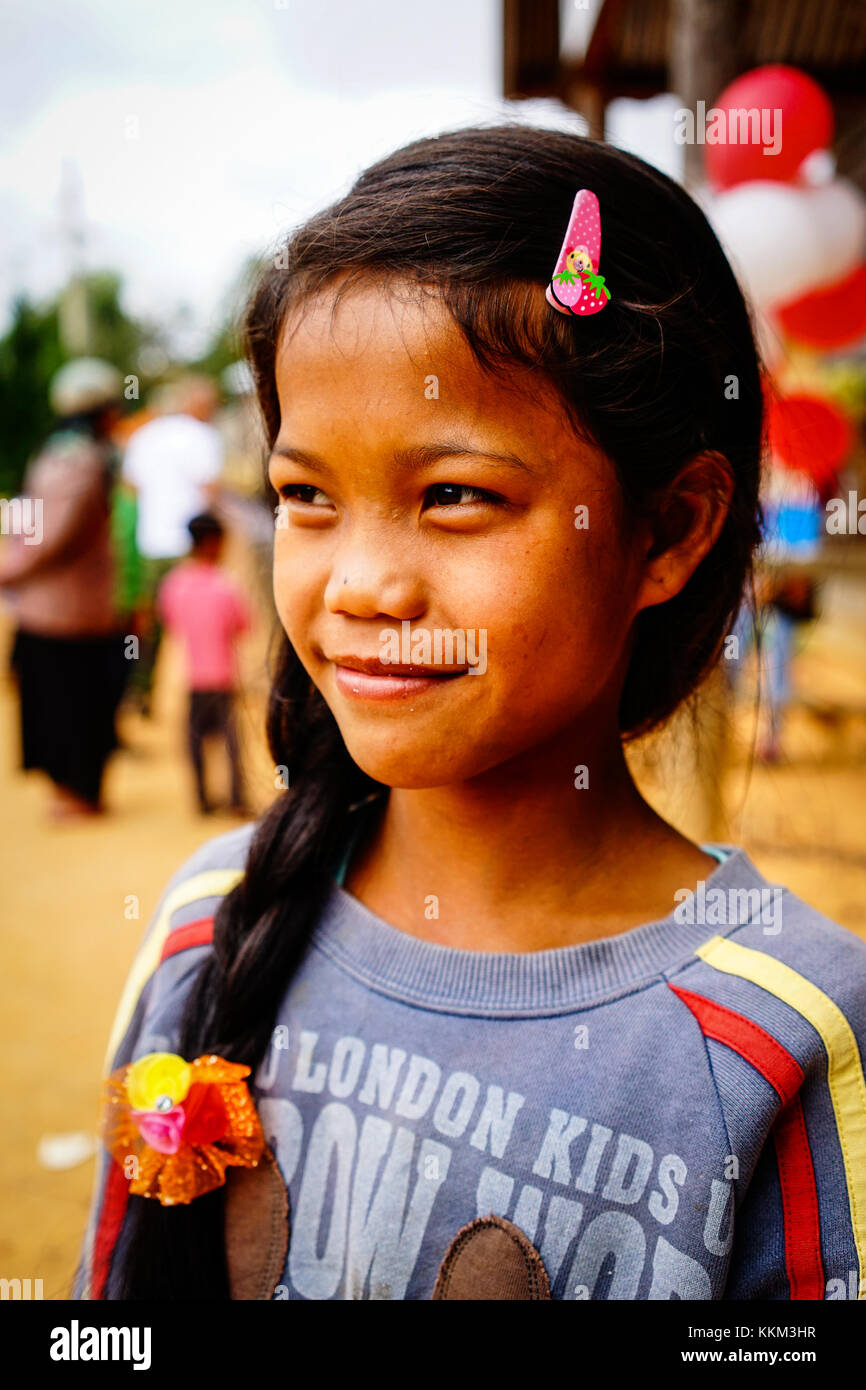 Highlands Vietnam Dec 5 2015 An Ethnic Girl At Mountain
