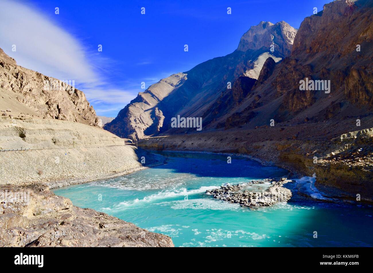 River in Ladakh Stock Photo Alamy