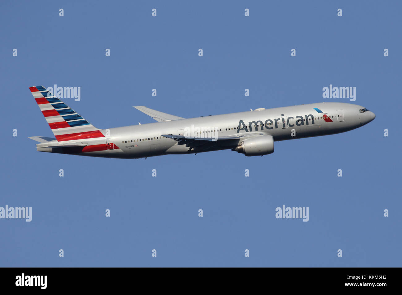 american airlines 777 Stock Photo