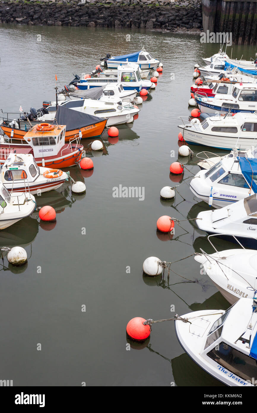 Boats moored in the marina on the River Wear at Sunderland, Tyne & Wear