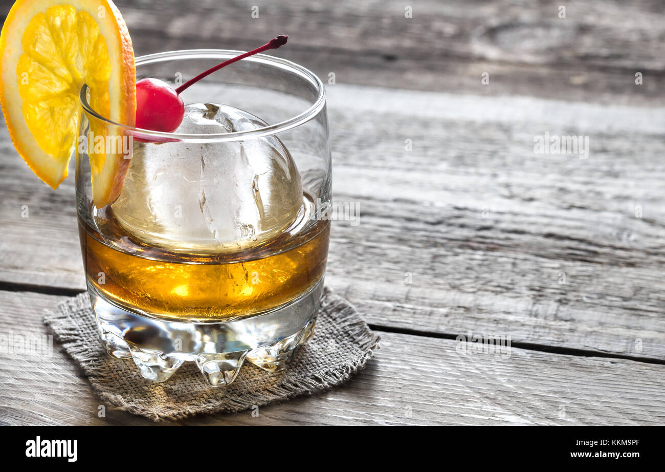 Old Fashioned Cocktails Stock Photo Alamy