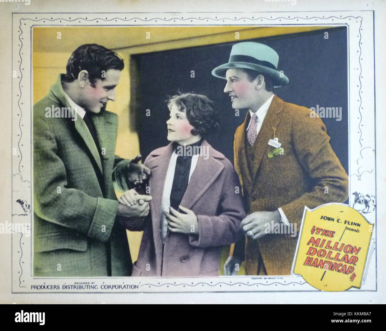 Million Dollar Handicap lobby card Stock Photo Alamy