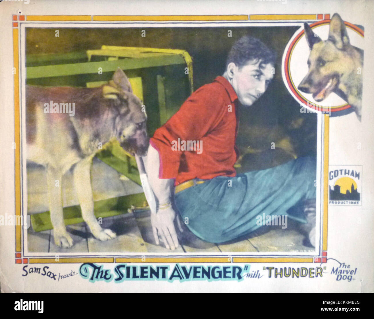 Silent Avenger lobby card Stock Photo